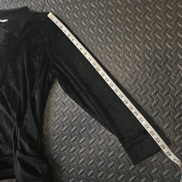 Soft Surroundings Black Velour Tunic Top Long Sleeve  2X - Picture 10 of 15